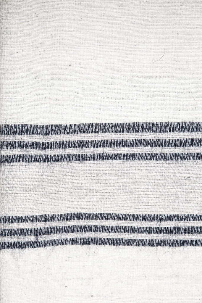 Albino Yak Blanket- Dark Grey Stripe - The Curious Yak - Online Scarf Store