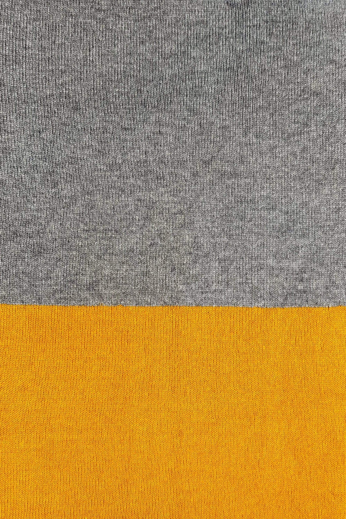 Mustard Yellow & Grey Two Tone Wrap - The Curious Yak - Online Scarf Store