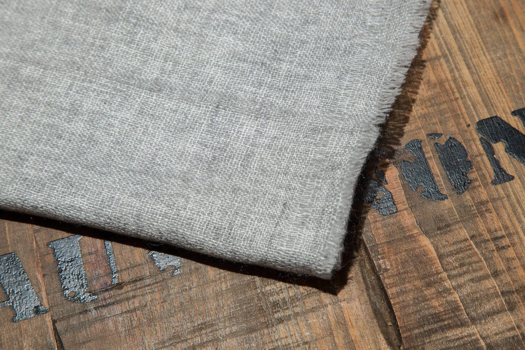 Light Grey Cashmere Scarf - The Curious Yak - Online Scarf Store